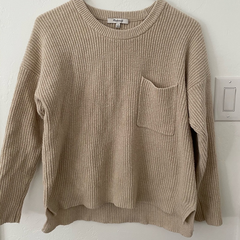 Madewell Cream Sweater Size Medium